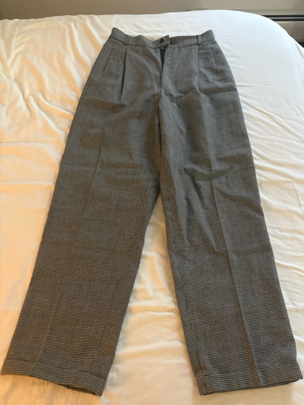 Vintage wool houndstooth pants